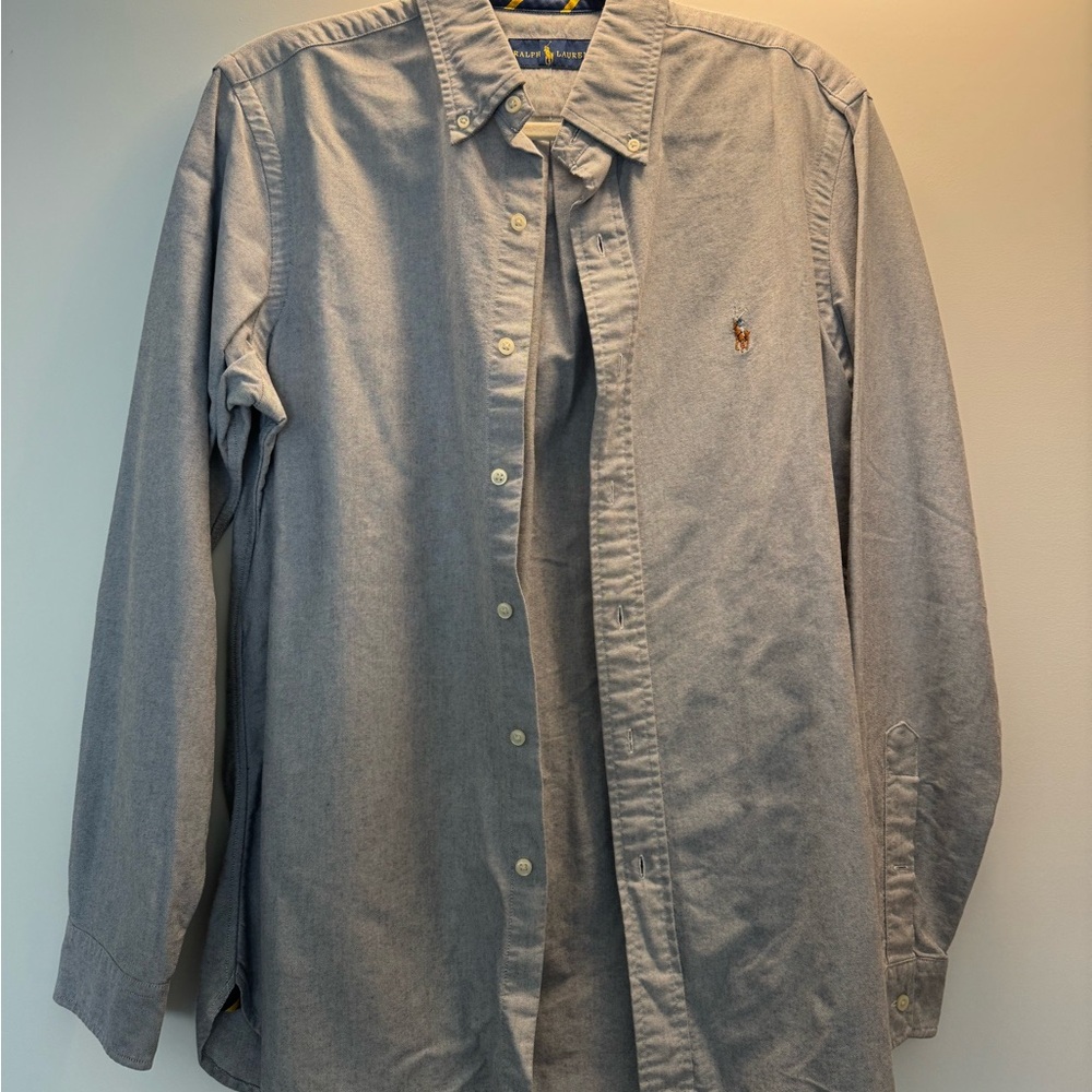 Polo by Ralph Lauren Men's Grey Casual Shirt